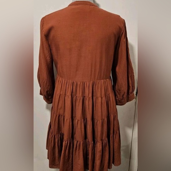 Anthropologie Small Samant Chauhan Apolline Embroidered Tunic Dress - Picture 8 of 8